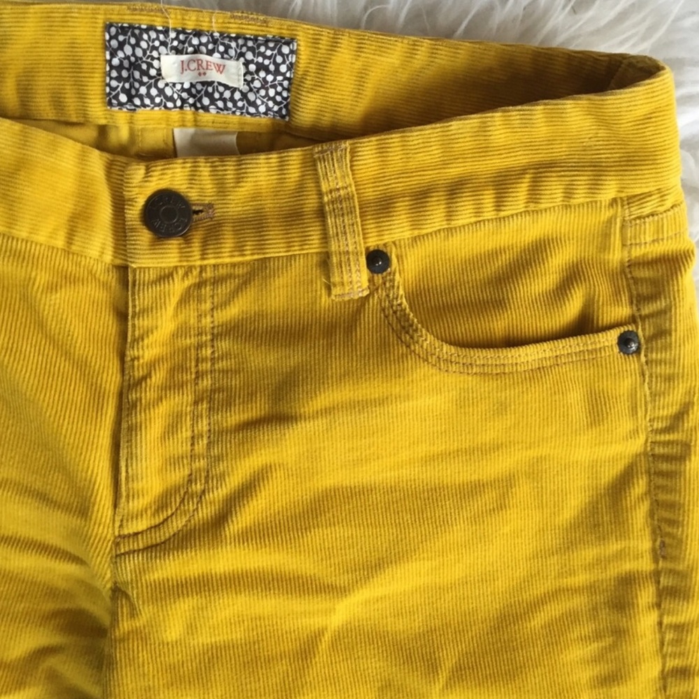 J. Crew Mustard Yellow Cords - 4 Short - Like New